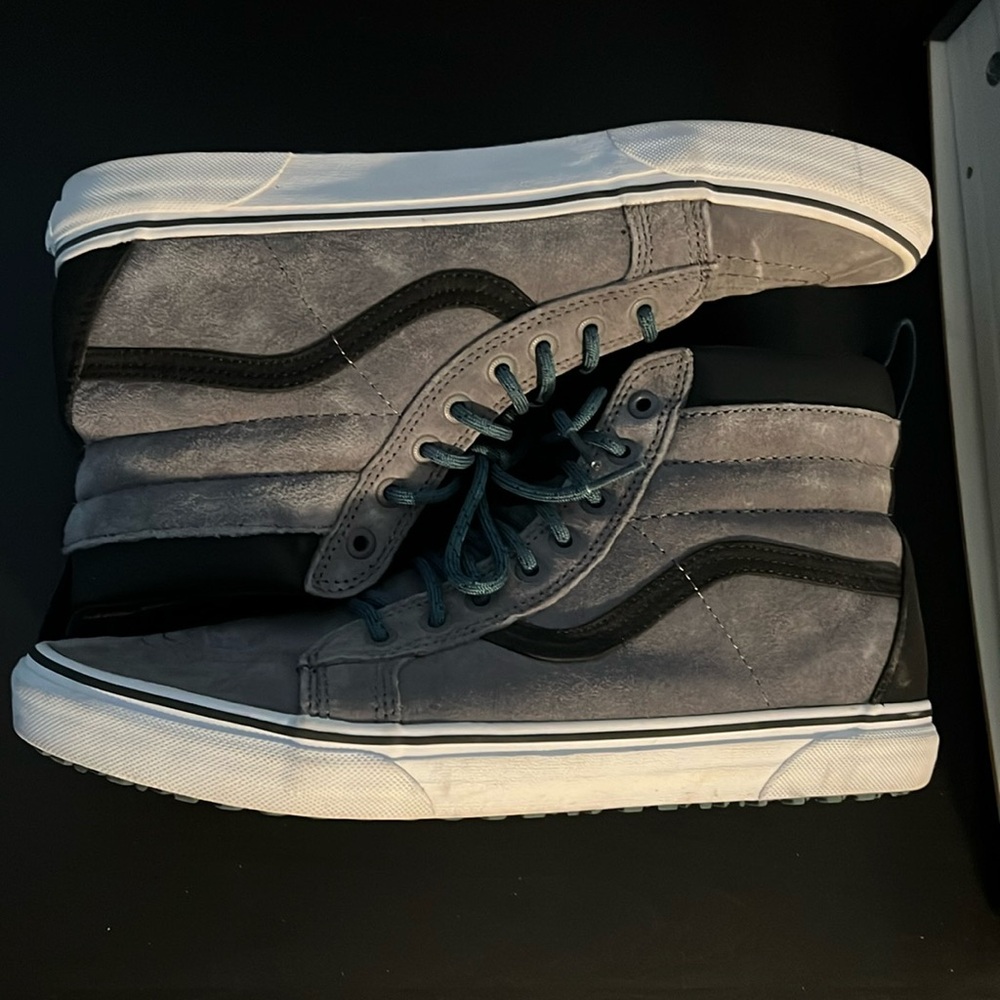 Vans Men’s Sk8-Hi Grey Teal Black Size 12
